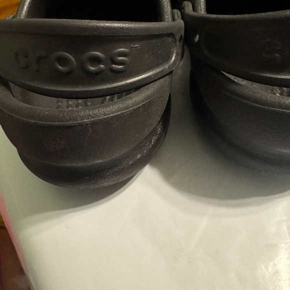 Crocs Women's 8 Men’s 6 Specialist Vent Lightweight  Black Clog Shoes Work EUC - Picture 3 of 10